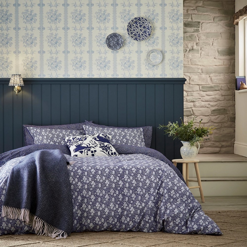 Calico Bedding by Burleigh X Bedeck of Belfast in Blue